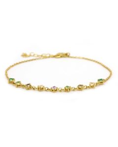 Karma Anklet Vintage Greens