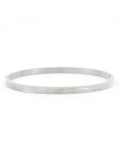 Kalli Bangle Gloss & Matt - 2195-Zilverkleur