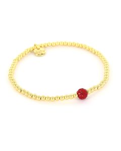 Biba armband Crystal Ball - 54848-Rood