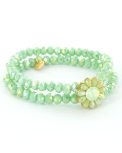 Biba Armband Flower Green - 54879