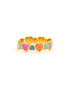 Biba Ring Colourful Joy Hearts - 7237-Multi