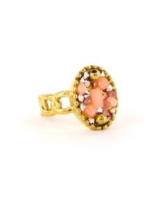 Biba Ring Crystal Pink - 7241