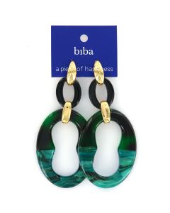 Biba oorbellen Breeze Green - 81183