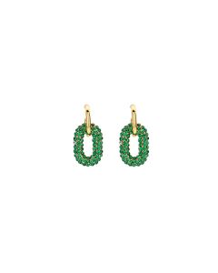 Biba oorbellen Glossy Treasure Green RCC - 82451