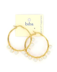 Biba oorbellen Pearls - 82892