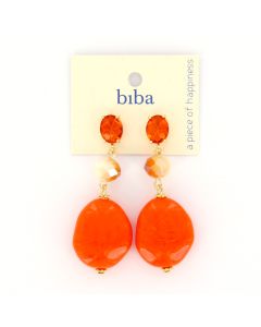 Biba oorbellen Posh Pieces - 83298-Oranje