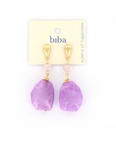 Biba oorbellen Stylish Lilac - 83302