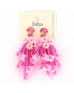 Biba oorbellen Flowers Pink - 83364