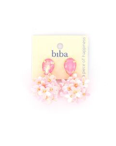 Biba oorbellen Flowers Pink - 83372