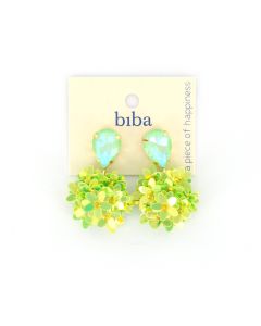 Biba oorbellen Flowers Green - 83372