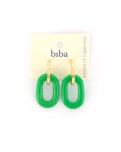 Biba oorbellen Perfect Base Green - 83436