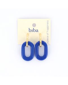 Biba oorbellen Perfect Base Blue - 83436