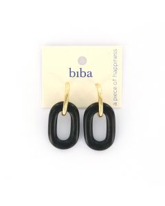 Biba oorbellen Perfect Base Black - 83436