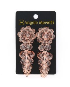 Angelo Moretti oorbellen Glass Bead - AMO1-Antique Pink
