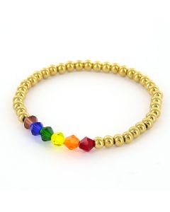 Day&Eve Rainbow armband -Goudkleur