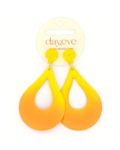 Day&Eve Neon Drop oorbellen - E3057-Oranje