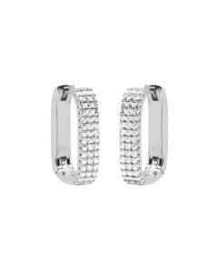 Karma Zirconia Hinged Hoops Zendaya - Silver