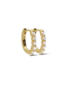 Karma Hinged Hoops Eloise - Gold Color