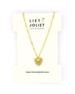 Liet & Joliet Ketting Heart - J6076-Goudkleur