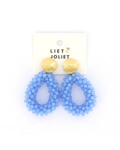 Liet & Joliet oorbellen Rosalien - J8079-Blauw