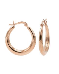 Plain Hoops Drop Large - Rose