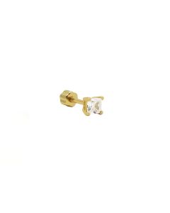 Piercing Zirconia Square - Gold Color