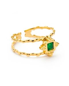 Biba Ring Fenna Green - J7056G