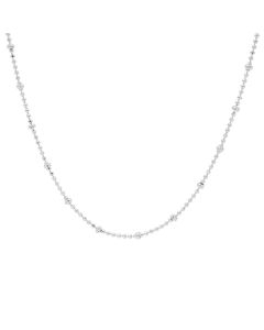 Karma Necklace Dots Chain Diamond - Silver