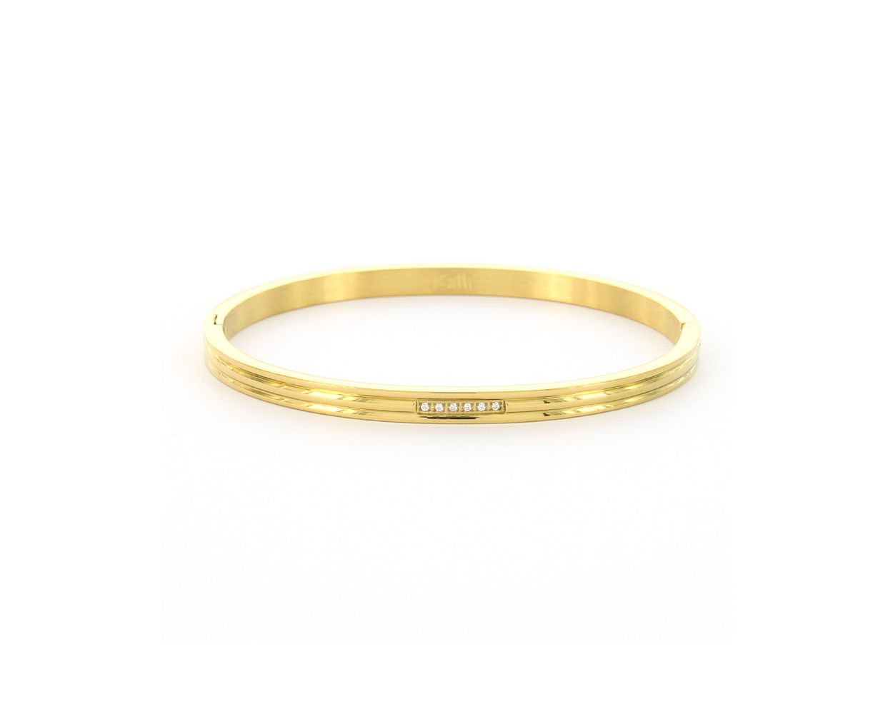 Kalli Bangle Striped Crystal - 2181