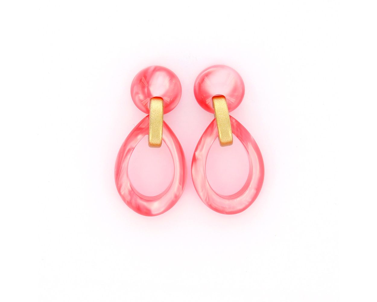 Angelo Moretti oorbellen Basics Pink - 48089