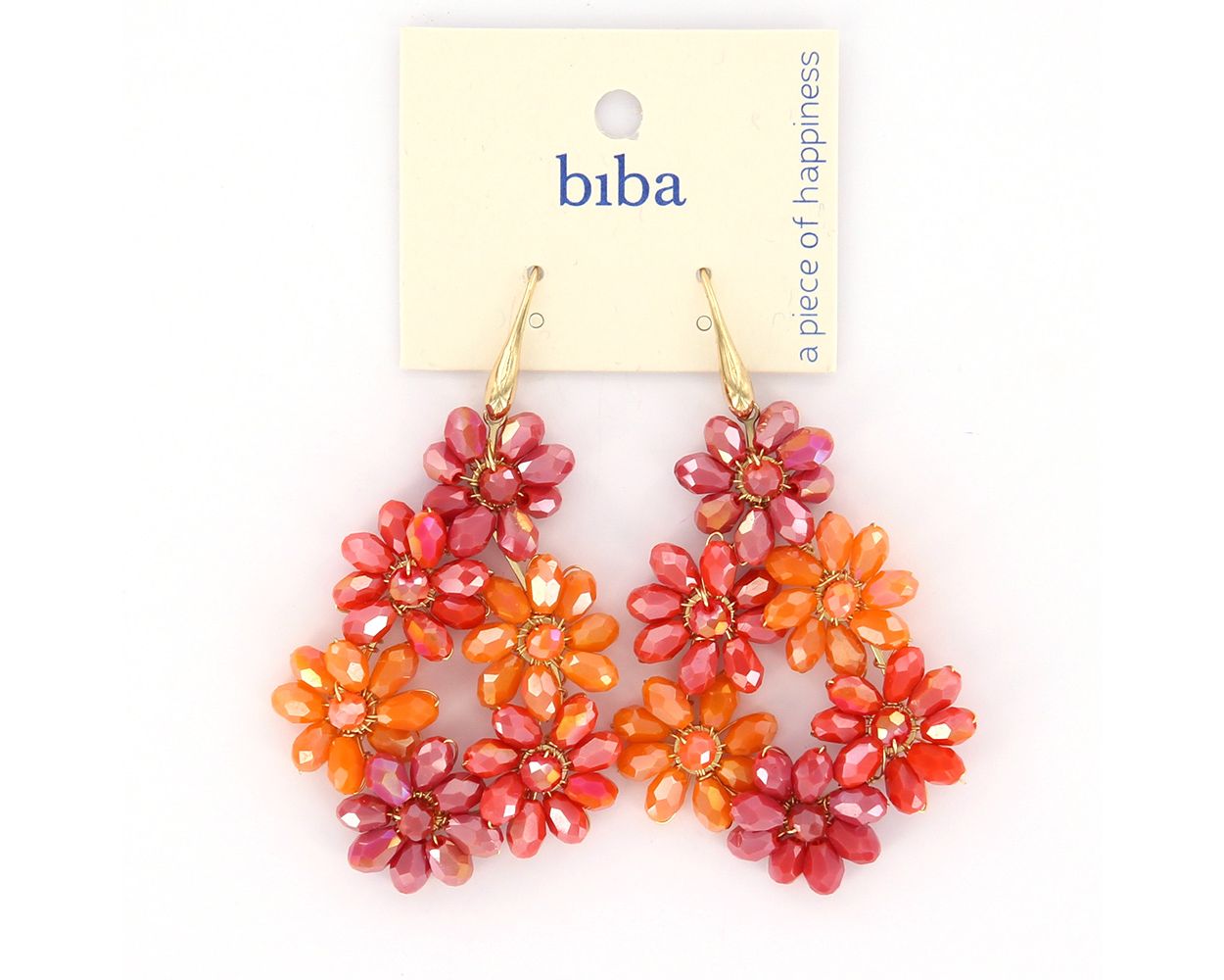 Biba oorbellen Flower Orange - 83327
