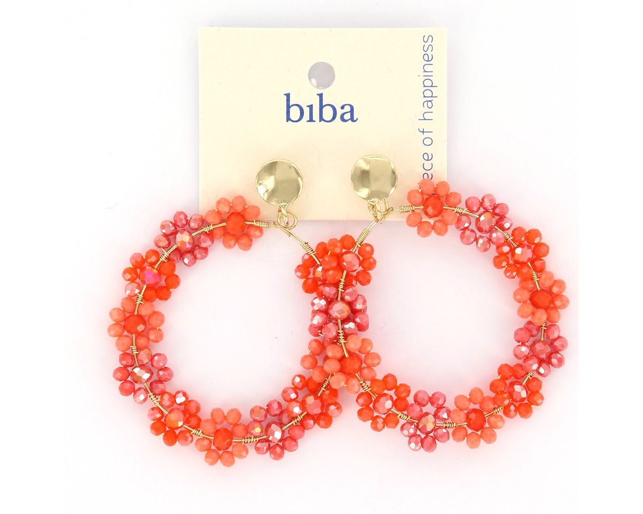 Biba oorbellen Flower Orange - 83328