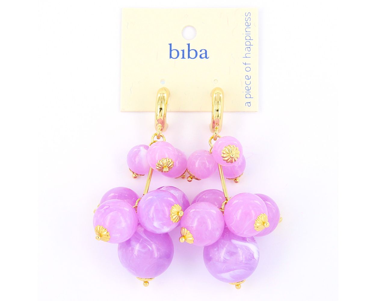 Biba oorbellen Fruity Lilac - 83337