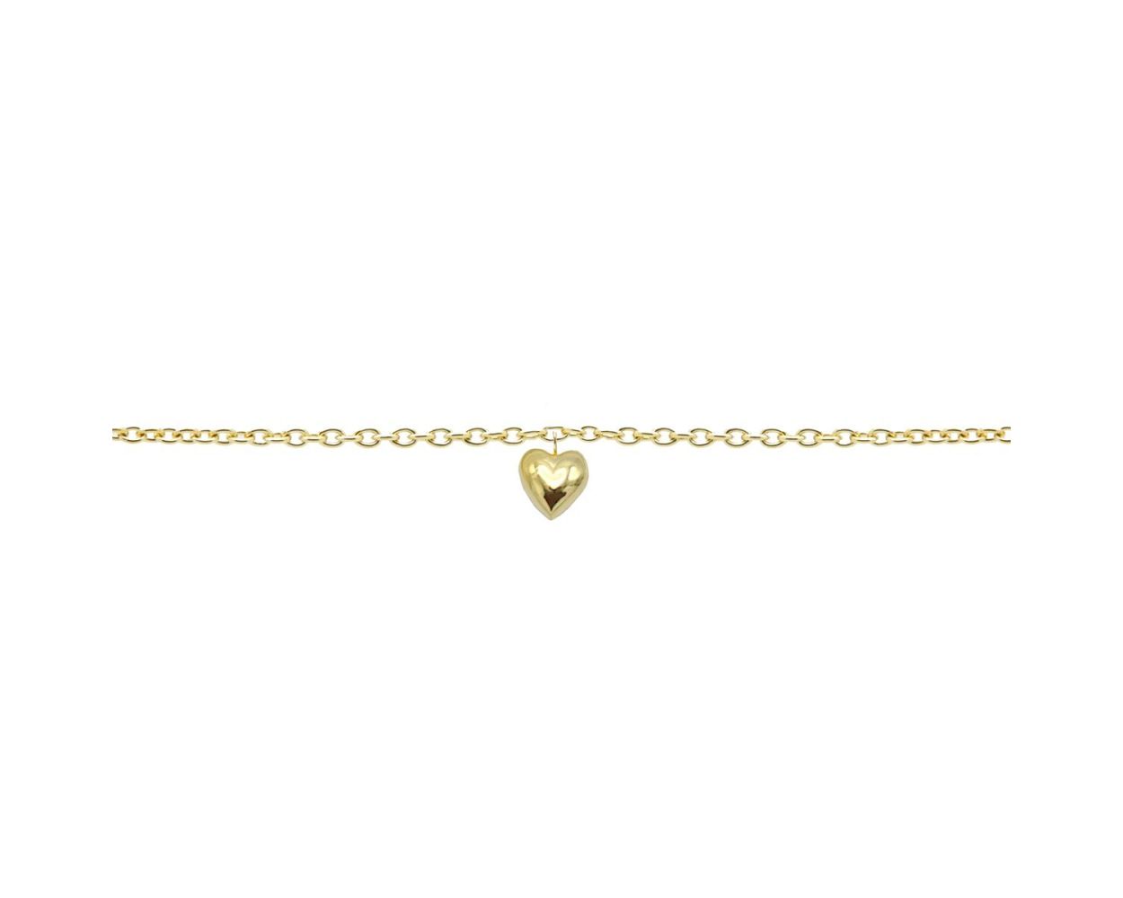 Karma Bracelet 3D Heart - Gold Plated
