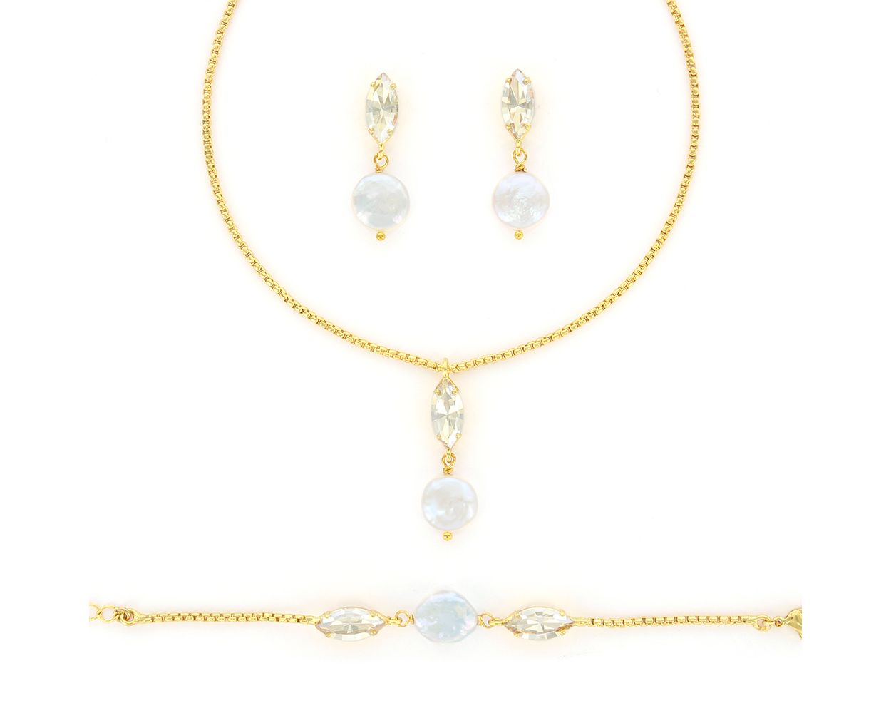 Angelo Moretti Jewelry Set Crystal Line - AMSGQ