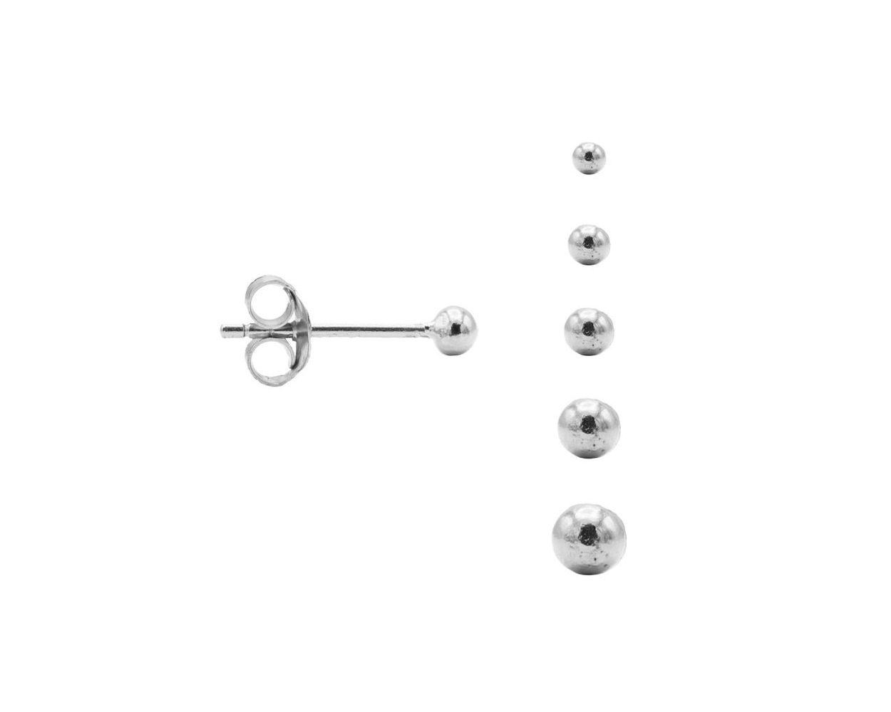 Karma Ball Earstuds - Silver