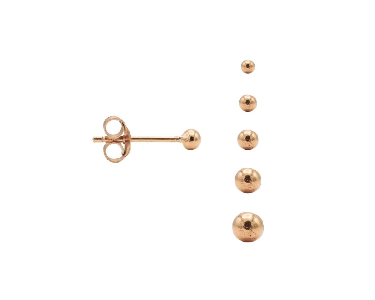 Karma Ball Earstuds - Rose