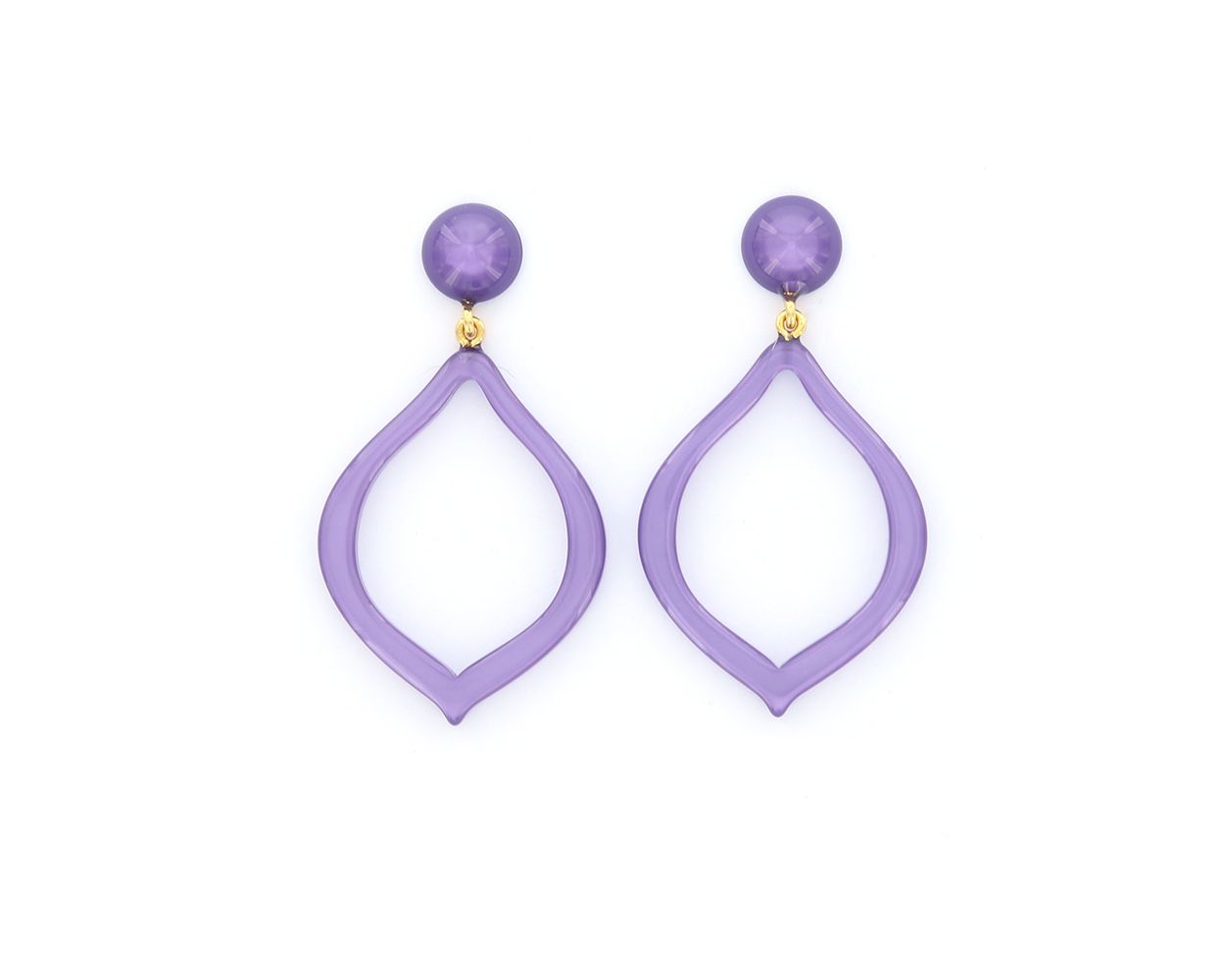 Angelo Moretti oorbellen Basics Purple - 47929
