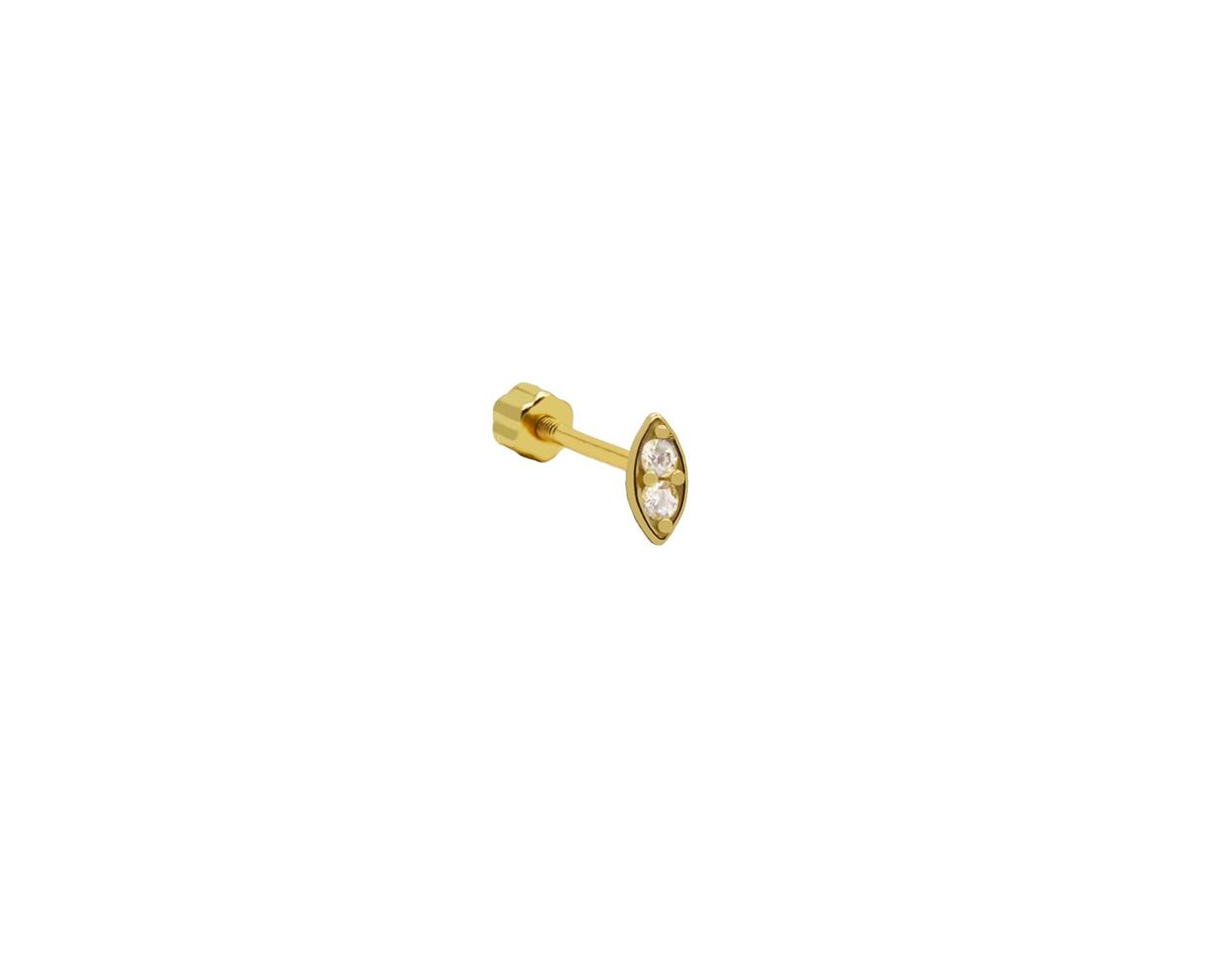 Piercing Zirconia Eye - Gold Color