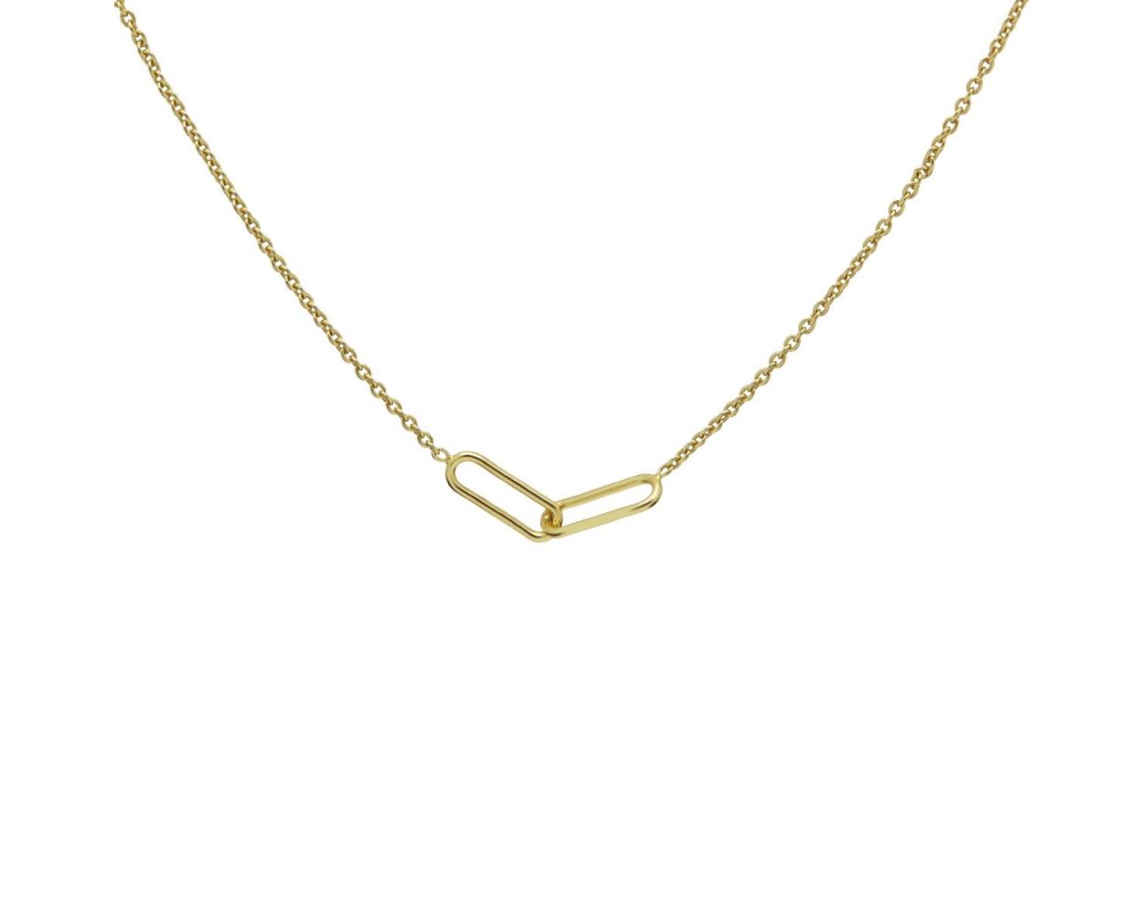 Karma Necklace Double Square - Goldplated